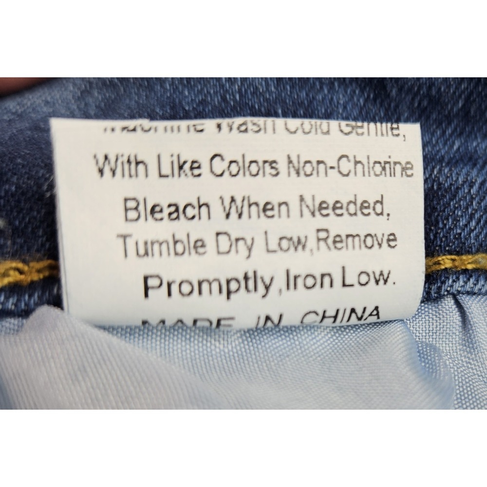 Unbranded Women's High Rise Whiskered Straight Leg Jeans Plus Size 40x27 - Picture 8 of 9